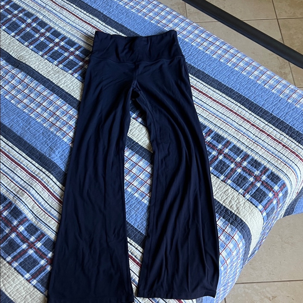 Athleta Studio Flare Pant, Navy Blue SP